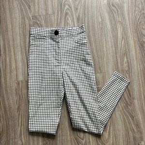 NEW Zara Checkered Skinny Pants